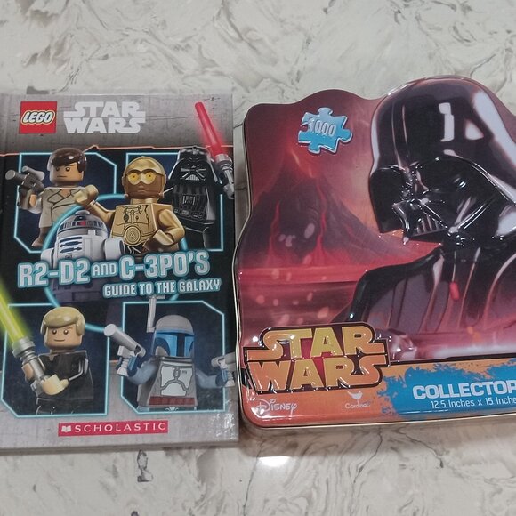 STAR WARS PUZZLE & R2-D2 and C-3P0's Guide to the Galaxy Hardcover - Picture 2 of 3